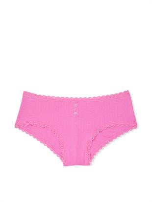 Pamuklu Pointelle Dantelli Cheeky Külot