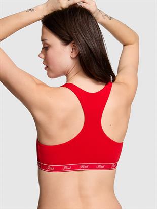 Pamuklu Racerback Logolu Bralet