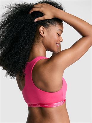 Pamuklu Racerback Logolu Bralet