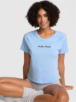 Pamuklu Raglan Pijama Üstü