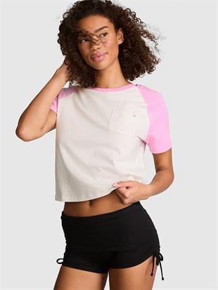Pamuklu Raglan Pijama Üstü