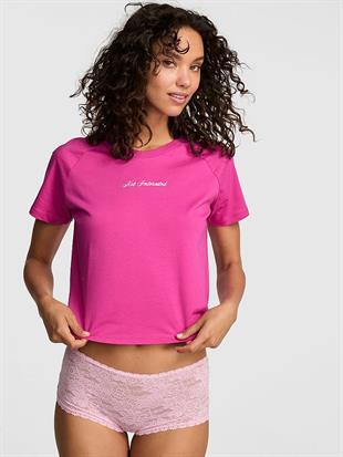 Pamuklu Raglan Pijama Üstü
