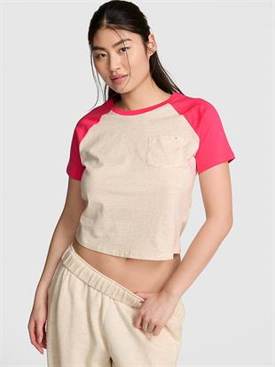 Pamuklu Raglan Uyku Tişörtü
Pamuklu Raglan Pijama Üstü