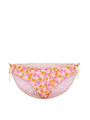 Pamuklu Yandan Bağlamalı Bikini Külotu
