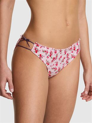 Pamuklu Yandan Bağlamalı Bikini Külotu