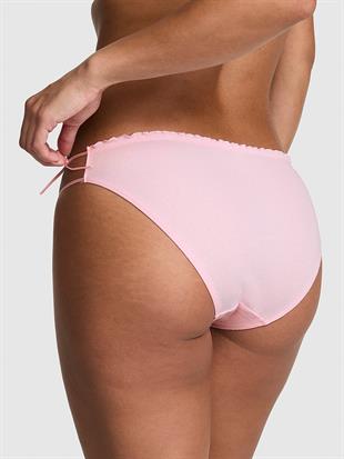 Pamuklu Yandan Bağlamalı Bikini Külotu