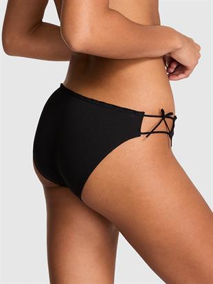 Pamuklu Yandan Bağlamalı Bikini Külotu