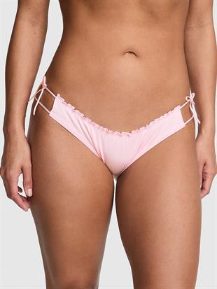 Pamuklu Yandan Bağlamalı Bikini Külotu