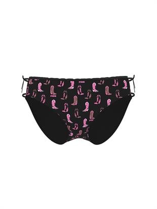 Pamuklu Yandan Bağlamalı Bikini Külotu