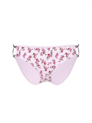 Pamuklu Yandan Bağlamalı Bikini Külotu