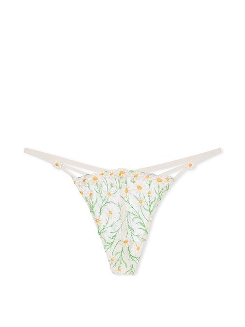 Papatya Zinciri İşlemeli V-String Külot Beyaz | Victoria's Secret