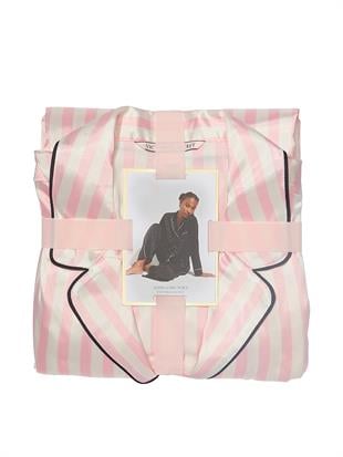 Parlak Saten Uzun Pijama Takımı