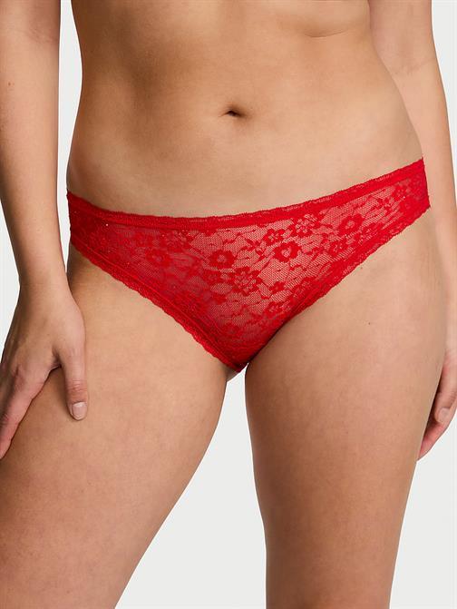 Payetli Posey Dantelli Bikini Külot
