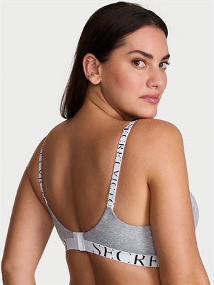 Perfect Shape Pamuklu Logo Detaylı Push-Up Sütyen