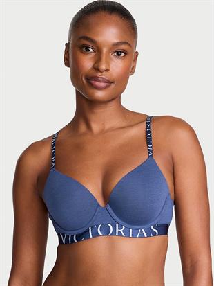 Perfect Shape Pamuklu Logo Detaylı Push-Up Sütyen