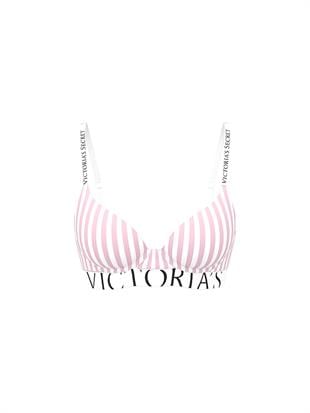 Perfect Shape Pamuklu Logo Detaylı Push-Up Sütyen