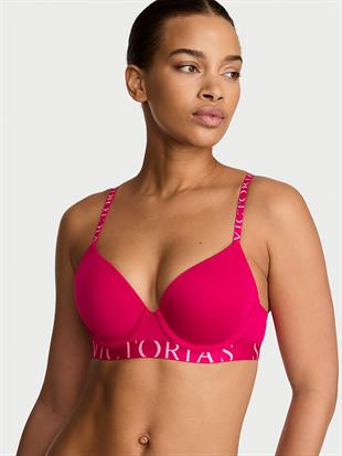 Perfect Shape Pamuklu Logo Detaylı Push-Up Sütyen