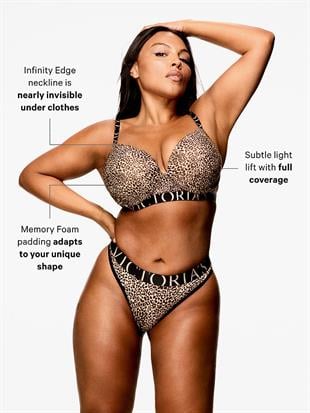 Perfect Shape Pamuklu Logo Detaylı Push-Up Sütyen