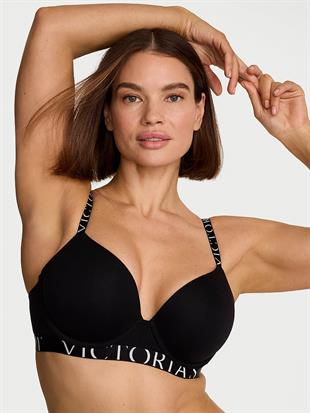 Perfect Shape Pamuklu Logo Detaylı Push-Up Sütyen