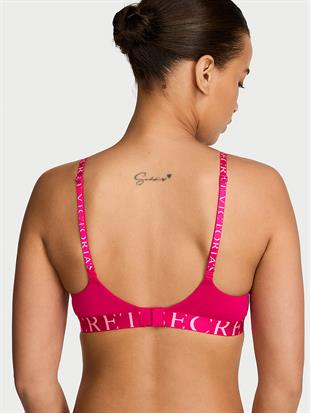 Perfect Shape Pamuklu Logo Detaylı Push-Up Sütyen