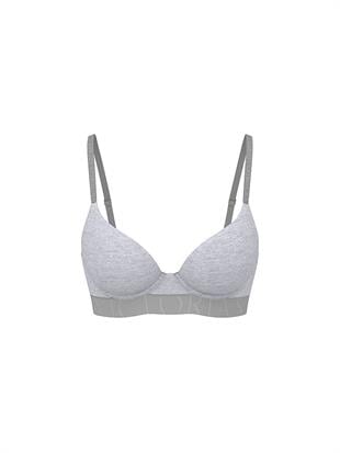 Perfect Shape Pamuklu Logo Detaylı Push-Up Sütyen