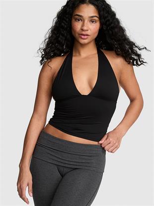 PINK Base Stretch™ Dekolteli Askılı Bluz