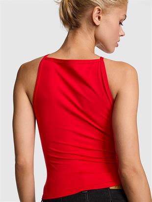 PINK Base Stretch™ Halter Yaka Üst