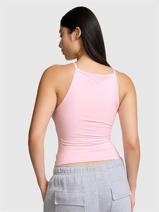 PINK Base Stretch™ Halter Yaka Üst