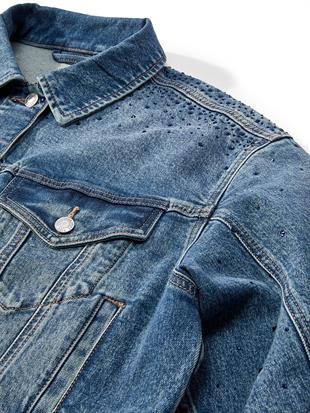 PINK Denim Boyfriend Ceket