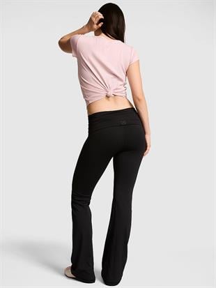 PINK Relay Beli Katlanabilen Büzgülü İspanyol Paça Tayt