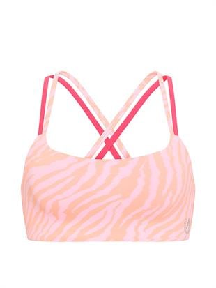 PINK Relay™ Kare Yaka Çapraz Sırtlı Sporcu Sütyeni