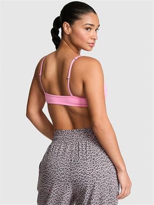 PINK Relay™ Yuvarlak Yaka Mikro Sporcu Sütyeni