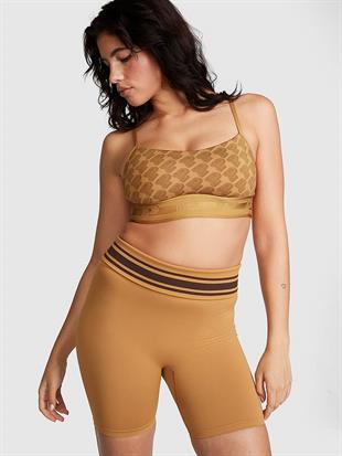 PINK Seamless Katlanabilir Biker Tayt