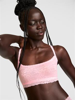 PINK Wink™ Desteksiz Yuvarlak Yaka Bralet