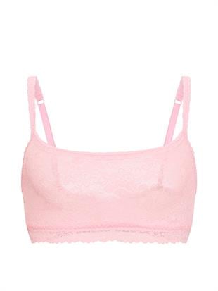 PINK Wink™ Desteksiz Yuvarlak Yaka Bralet