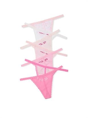 PINK x LoveShackFancy 7li V-String Külot