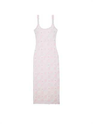 PINK x LoveShackFancy Modal Midi Elbise