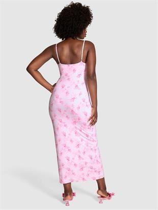 PINK x LoveShackFancy Modal Midi Elbise