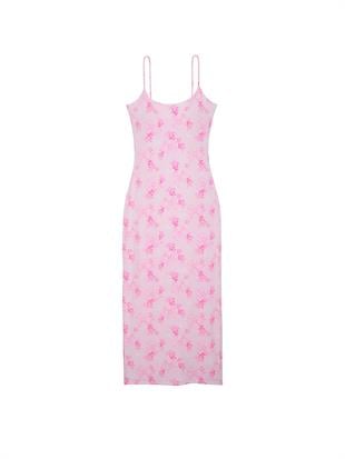 PINK x LoveShackFancy Modal Midi Elbise