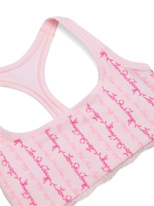 PINK x LoveShackFancy Pamuklu Racerback Bralet