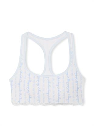 PINK x LoveShackFancy Pamuklu Racerback Bralet