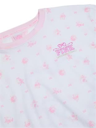 PINK x LoveShackFancy Pamuklu Tişört