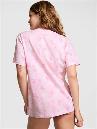 PINK x LoveShackFancy Pamuklu Tişört