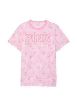PINK x LoveShackFancy Pamuklu Tişört
