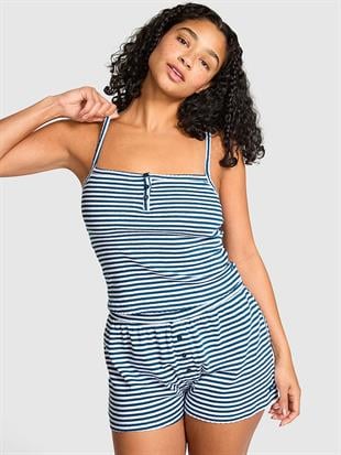 Pointelle Henley Cami