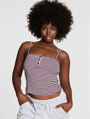 Pointelle Henley Cami