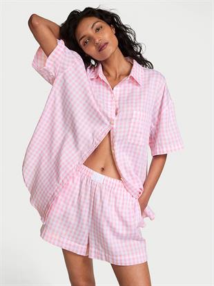 Pötikareli Kısa Pijama Takımı