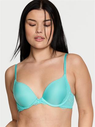 Pürüzsüz Dantelli Push-Up Sütyen