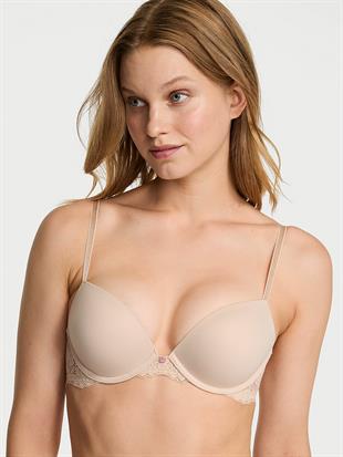 Pürüzsüz Dantelli Push-Up Sütyen