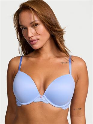 Pürüzsüz Dantelli Push-Up Sütyen